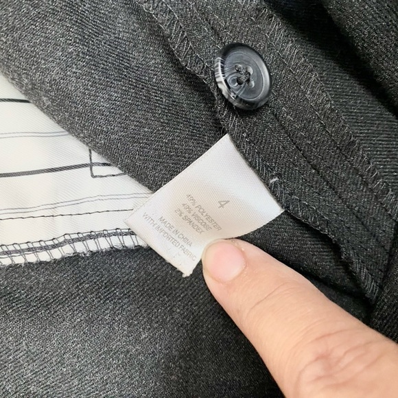 Plaza Pant by City DKNY Trousers Dark Grey Size 4 - Picture 9 of 12